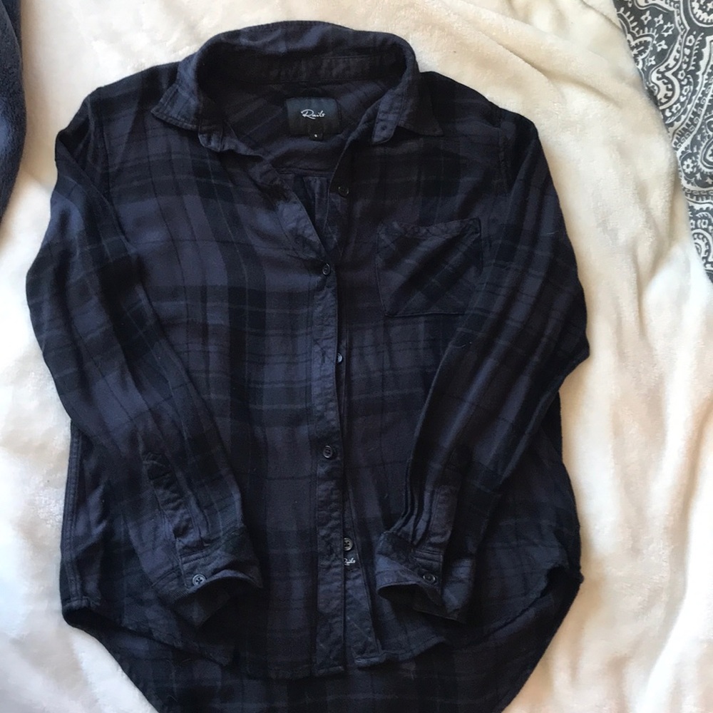 Rails plaid button down